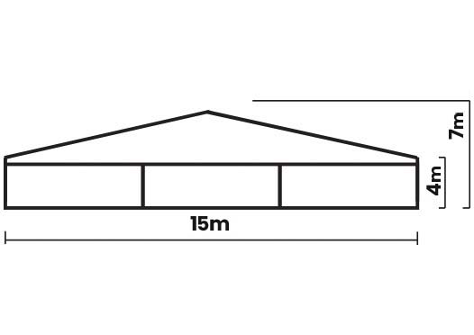 Carpa 15x7